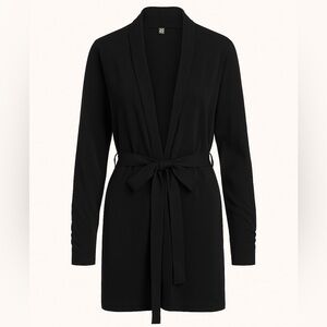 Soft Anne Klein Belted Cardigan Sweater 0X/1X